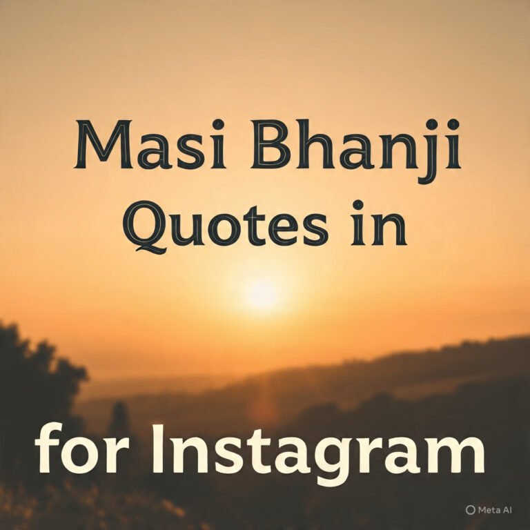 Masi Bhanji Quotes in English for Instagram