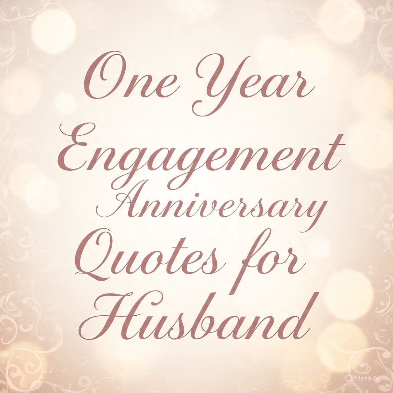 One Year Engagement Anniversary Quotes for Husband
