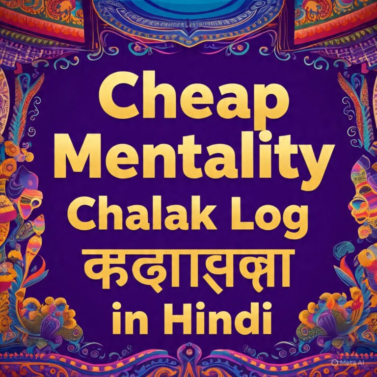 Cheap Mentality Chalak Log Quotes in Hindi