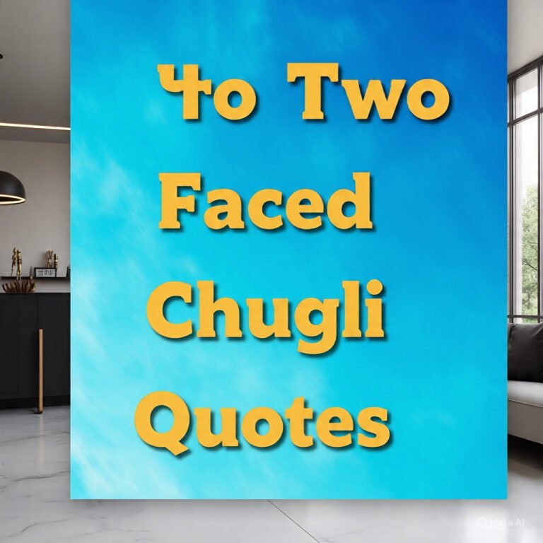Two Faced Chugli Quotes