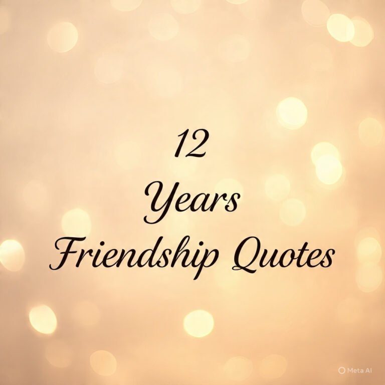 12 Years Friendship Quotes