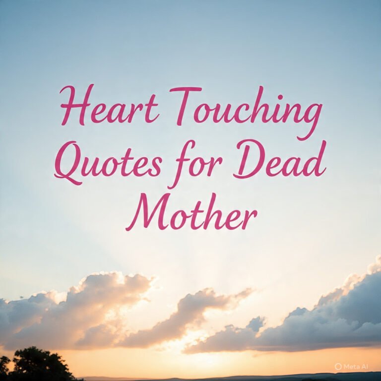 Heart Touching Quotes for Dead Mother