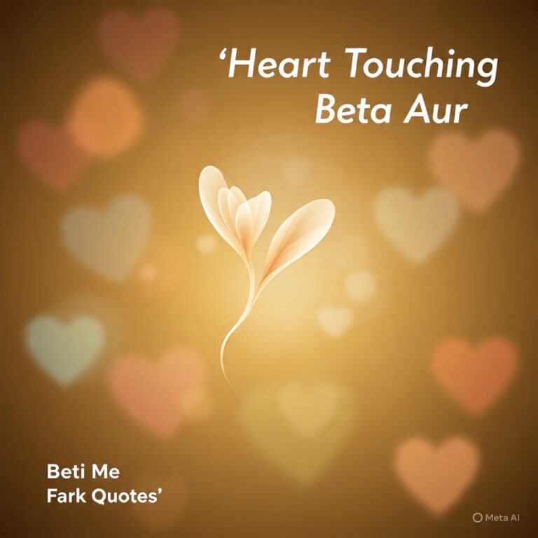 Heart Touching Beta Aur Beti Me Fark Quotes
