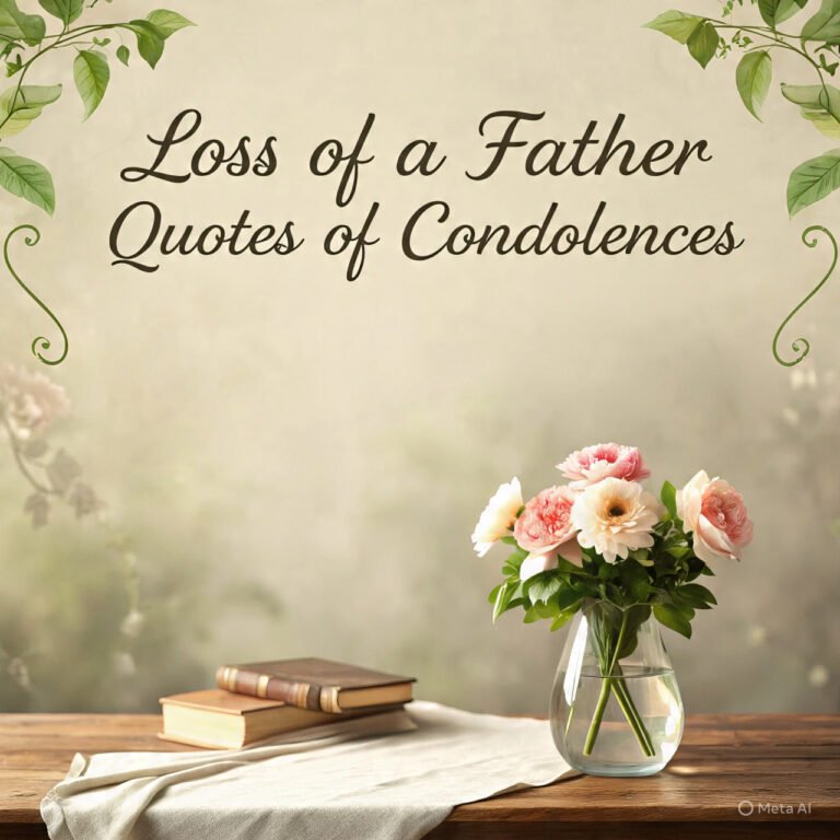 Loss of a Father Quotes of Condolences