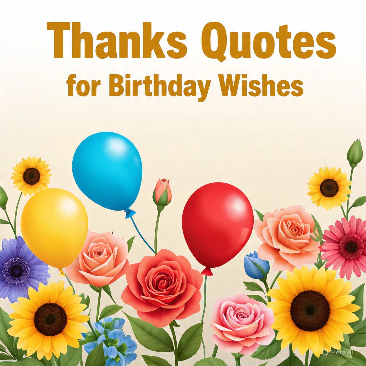 Thanks Quotes for Birthday Wishes