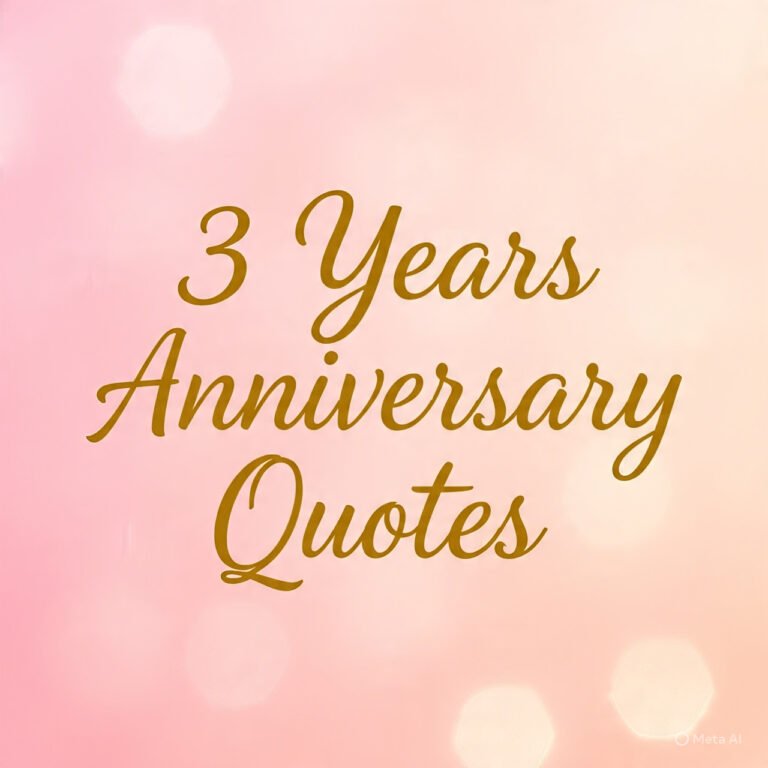 3 Years Anniversary Quotes