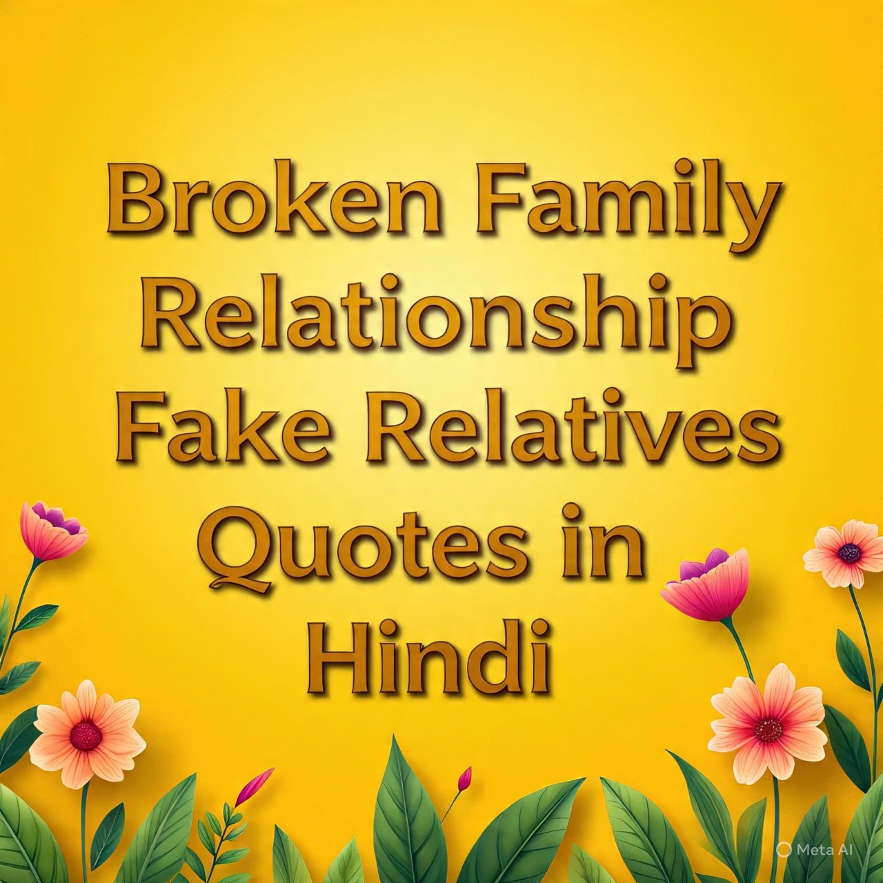 Broken Family Relationship Fake Relatives Quotes in Hindi